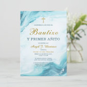 Invitation de Baptême et Premier Anniversaire (Debout devant)