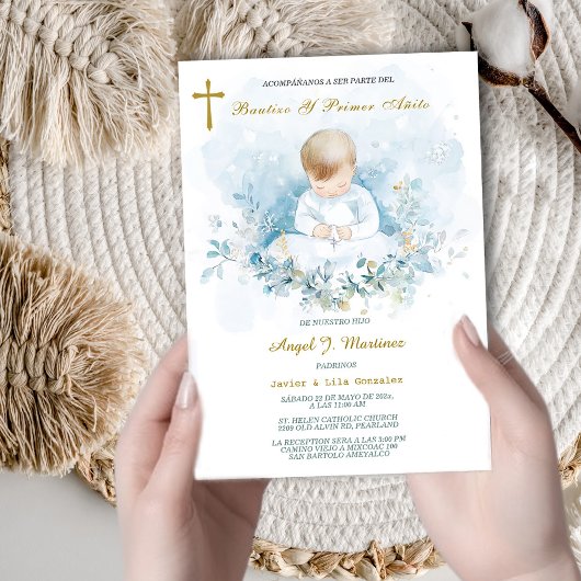 Invitation de Baptême et Premier Anniversaire