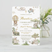 Invitation de Baptême et Premier Anniversaire (Debout devant)