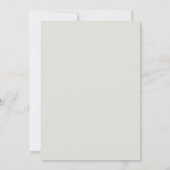 Invitation de baptême floral bohème (Dos)