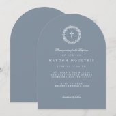 Invitation de baptême français (Devant / Derrière)