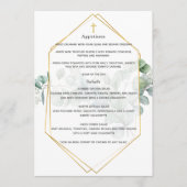Invitation de baptême géométrique à l'aquarelle eu (Devant)