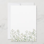 Invitation de baptême Gypsophile (Dos)