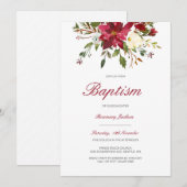 Invitation de baptême modifiable, invitation de ba (Devant / Derrière)