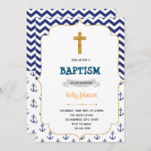 Invitation de baptême nautique (Devant / Derrière)