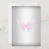 Invitation de baptême papillon tourbillon argent r (Dos)