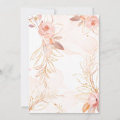 Invitation de baptême Pêche Dorée (Dos)