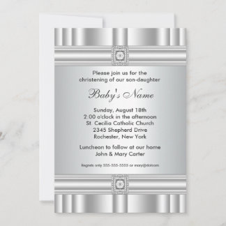 Invitation de baptême pour garçon ou fille à la cr