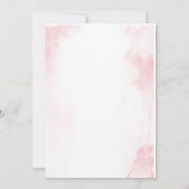 Invitation de baptême rose Dusty (Dos)