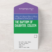 Invitation de baptême tout-en-un (Dehors)