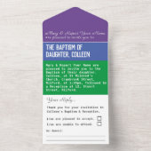 Invitation de baptême tout-en-un (À l'intérieur)