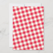 Invitation de BAR-B-Q de jardin d'anniversaire (Dos)