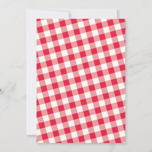 Invitation de BAR-B-Q de jardin d'anniversaire (Dos)