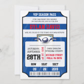 Invitation de Bar Mitzvah Batte de Hockey VIP (Devant)