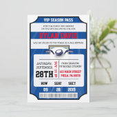 Invitation de Bar Mitzvah Batte de Hockey VIP (Debout devant)
