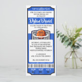 Invitation de Bar Mitzvah billet de BASKETBALL (Debout devant)