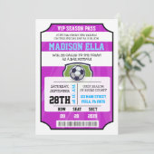Invitation de Bar Mitzvah BILLET VIP FOOTBALL (Debout devant)