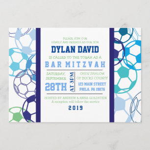 Invitation de Bar Mitzvah COLORED