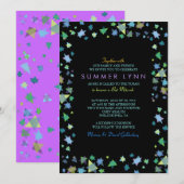 Invitation de Bar Mitzvah COLORED STARS (Devant / Derrière)