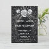 Invitation de Bar Mitzvah disco danse (Debout devant)