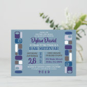 Invitation de Bar Mitzvah SO MOD (Debout devant)
