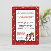 invitation de barbecue de pique-nique d'été de la (Debout devant)