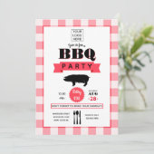 Invitation de barbecue d'entreprise avec logo (Debout devant)