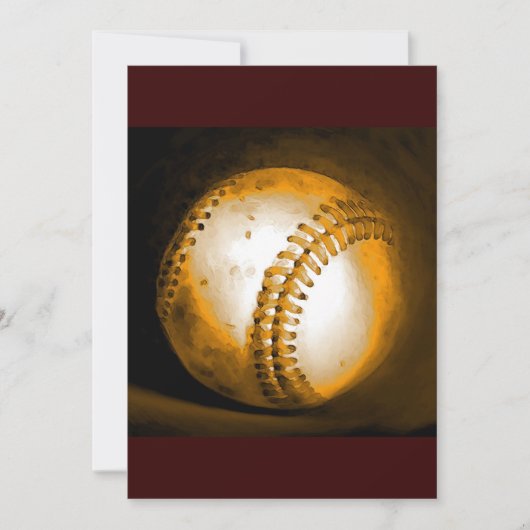 Invitation de base-ball - Invitations personnalisé (Devant)