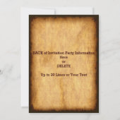 Invitation de base-ball personnalisée pour n'impor (Dos)