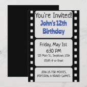 Invitation de base de bande de film (Devant / Derrière)