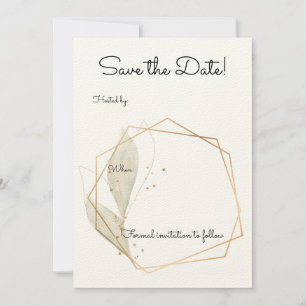 Invitation de base pour mariage Save The Date