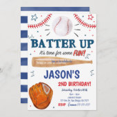 Invitation de baseball  (Devant / Derrière)