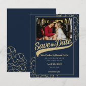 Invitation de baseball avec photo (Devant / Derrière)