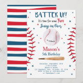 Invitation de baseball, Baseball, Baseball (Devant / Derrière)