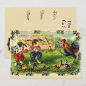 Invitation de baseball Bunny de Pâques (Devant / Derrière)