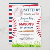 Invitation de baseball, Invitation de baseball, Ba (Devant / Derrière)