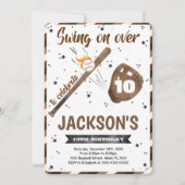 Invitation de baseball modifiable (Devant)