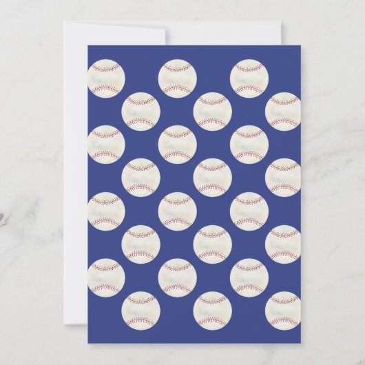 Invitation de baseball, recrue de l'année (Dos)