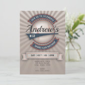 Invitation de baseball vintage (Debout devant)