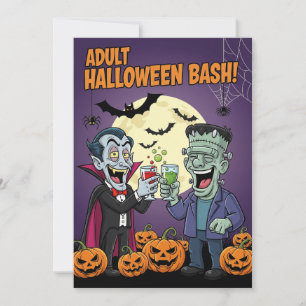 Invitation de Bash Halloween adulte