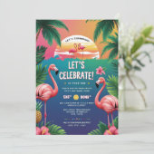 Invitation de Bash pour l'anniversaire de Luau tro (Debout devant)