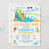 Invitation de Bash Toboggan, Toboggan Aquatique Mo (Devant)