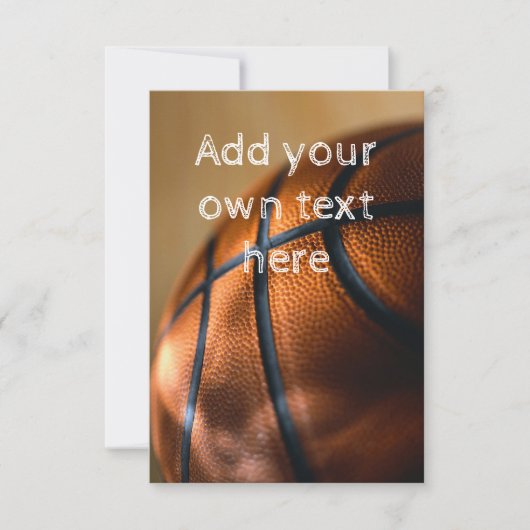 Invitation de basket-ball (Devant)