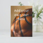 Invitation de basket-ball (Debout devant)