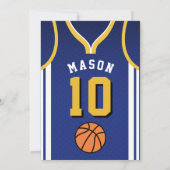 Invitation de basket-ball (Dos)