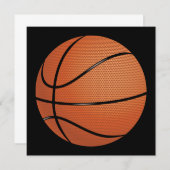 Invitation de basket-ball (Devant / Derrière)