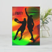 Invitation de basket-ball Duo Bright Court (Debout devant)