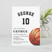 Invitation de basket-ball, fête d'anniversaire (Debout devant)