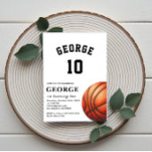 Invitation de basket-ball, fête d'anniversaire