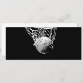 Invitation de basket-ball - Invitations sportifs (Devant / Derrière)